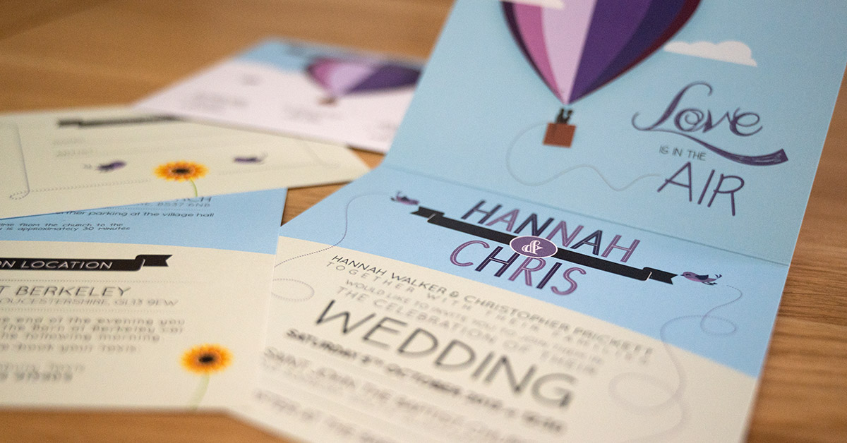 Creating beautiful, personalised wedding invitations & stationery.